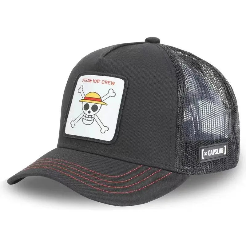 LUFFY Embroidered Baseball Cap - Adjustable Outdoor Hip Hop Hat for Men & Women Spring Summer Fashion