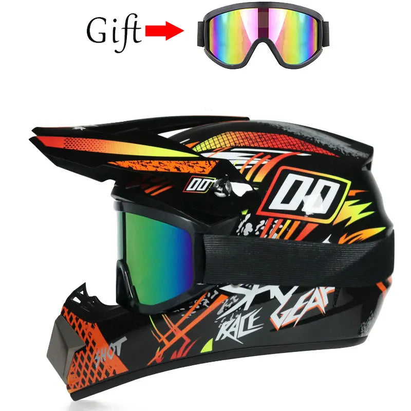 Children's Off-Road Motorcycle Helmet - Bike Downhill AM DH Cross & Motocross Capacete Casco for Kids