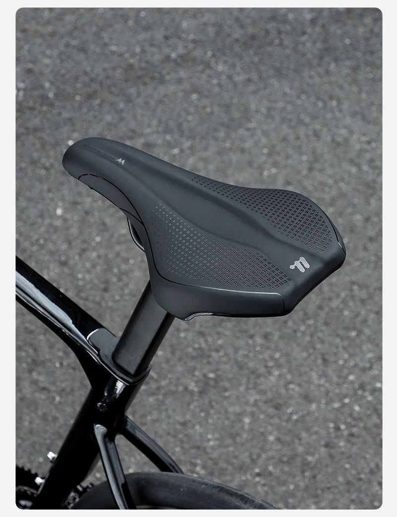 WEST BIKING Bicycle Saddle — Comfortable Hollow PU Leather Bike Seat | Wear-Resistant Road Cycling Cushion