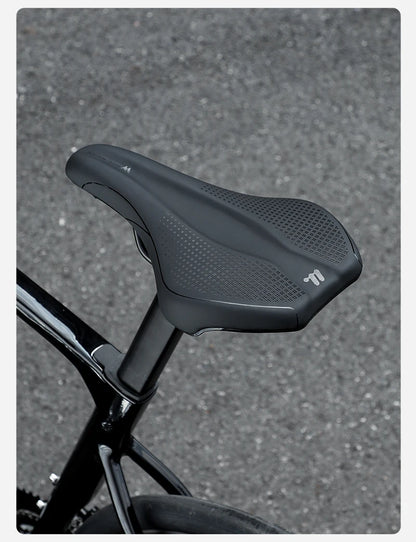 WEST BIKING Bicycle Saddle — Comfortable Hollow PU Leather Bike Seat | Wear-Resistant Road Cycling Cushion