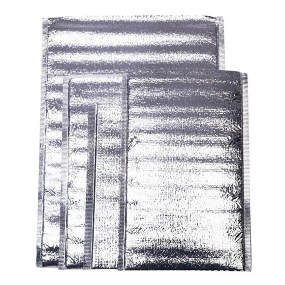 Aluminum Foil Cooler Bag – Insulated Folding Thermal Picnic Bag, Portable Food and Drink Delivery Carrier