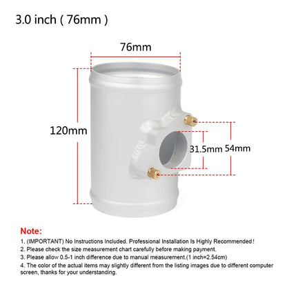 Air Flow Sensor Adapter - 51mm/63mm/76mm Intake Meter Mount for Toyota, Mazda, Subaru & Suzuki
