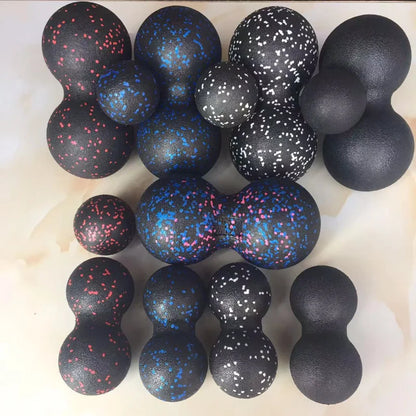 Fitness EPP Massage Ball: Yoga Gym Tool for Medical Exercise, Peanut Fascia Roller - Back, Foot, Cervical Spine Rehabilitation