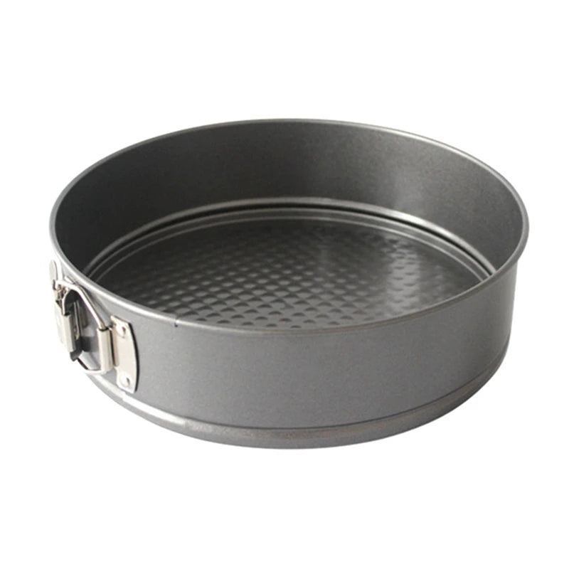 Springform Cake Pan – Carbon Steel Non-Stick Leakproof Baking Pan with Removable Bottom – Round Mold for Home Kitchen and Bakery