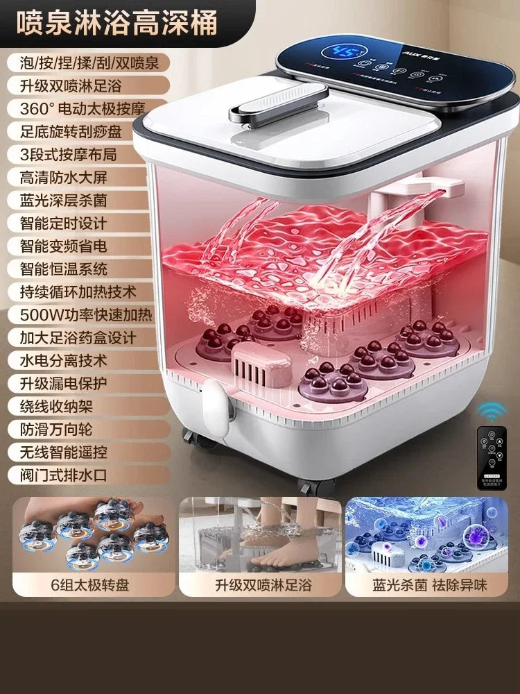 Automatic Heated Foot Bath - Electric Deep Foot Spa Massager with Constant Temperature