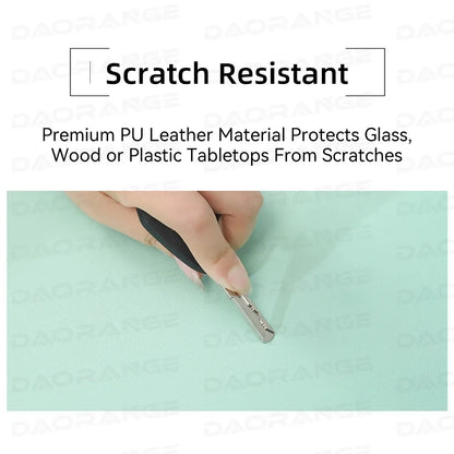 Creative Anti-Slip Leather Mouse Pad – Stylish Gaming & Office Desk Mat for Laptop, PC & MacBook