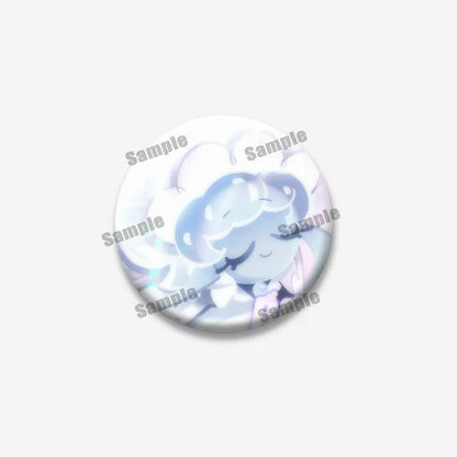Cookie Run Kingdom Meringue & Jellyfish Enamel Badge – Round Brooch for Backpack, Jewelry Pin & Party Gift