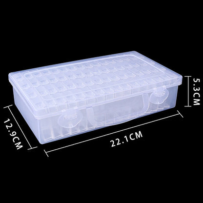 Plastic Storage Box with 28/32/48/56/64 Slots – DIY Diamond Painting Beads, Charms & Jewelry Accessories Organizer
