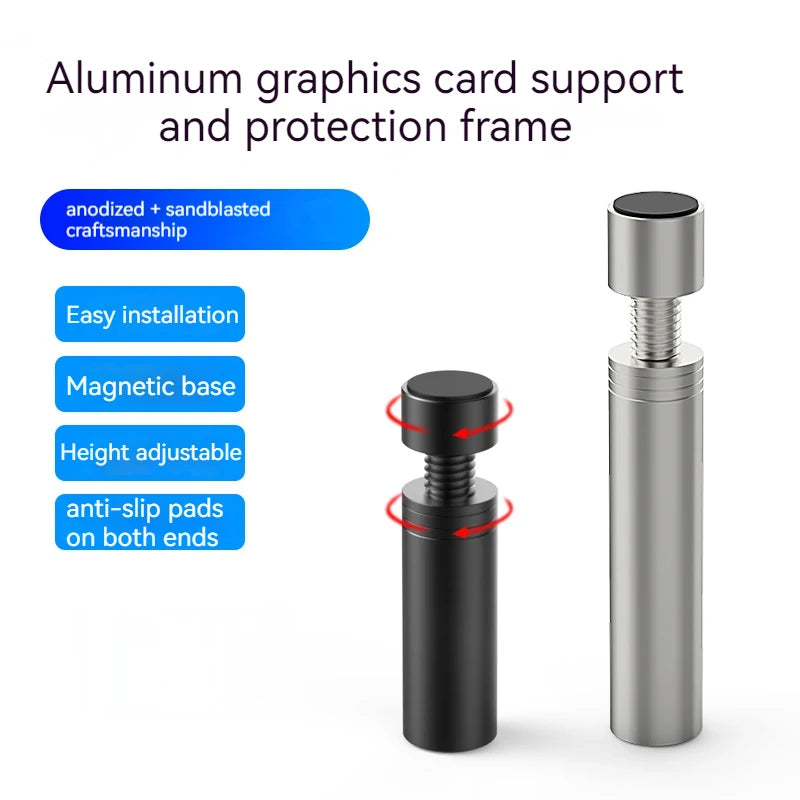 Magnetic GPU Support Bracket – Graphics Card Holder Stand for Desktop Protection & Stability Computer Accessories