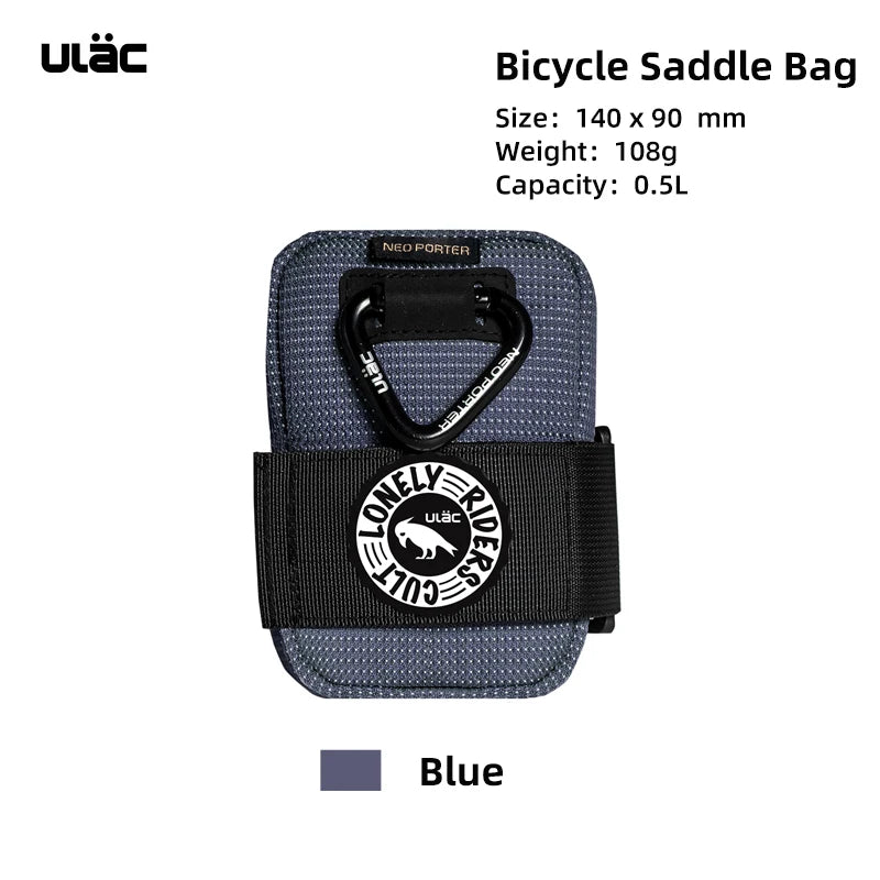 ULAC 0.5L Waterproof Bicycle Saddle Bag — Mini Shockproof MTB Seatpost Rear Pack Tail Pouch