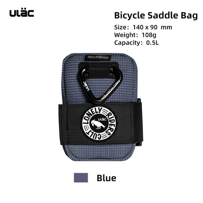 ULAC 0.5L Waterproof Bicycle Saddle Bag — Mini Shockproof MTB Seatpost Rear Pack Tail Pouch