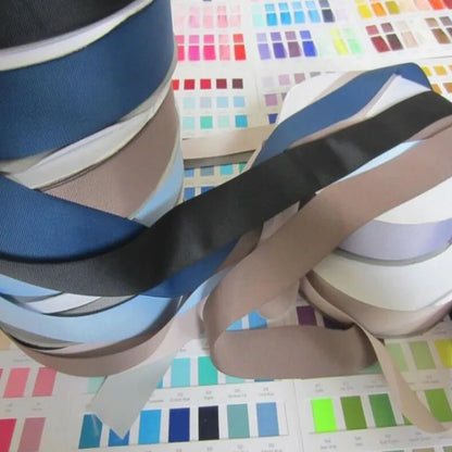 Solid Grosgrain Ribbon - 100 Yard Polyester Craft Ribbon in Multiple Width Sizes