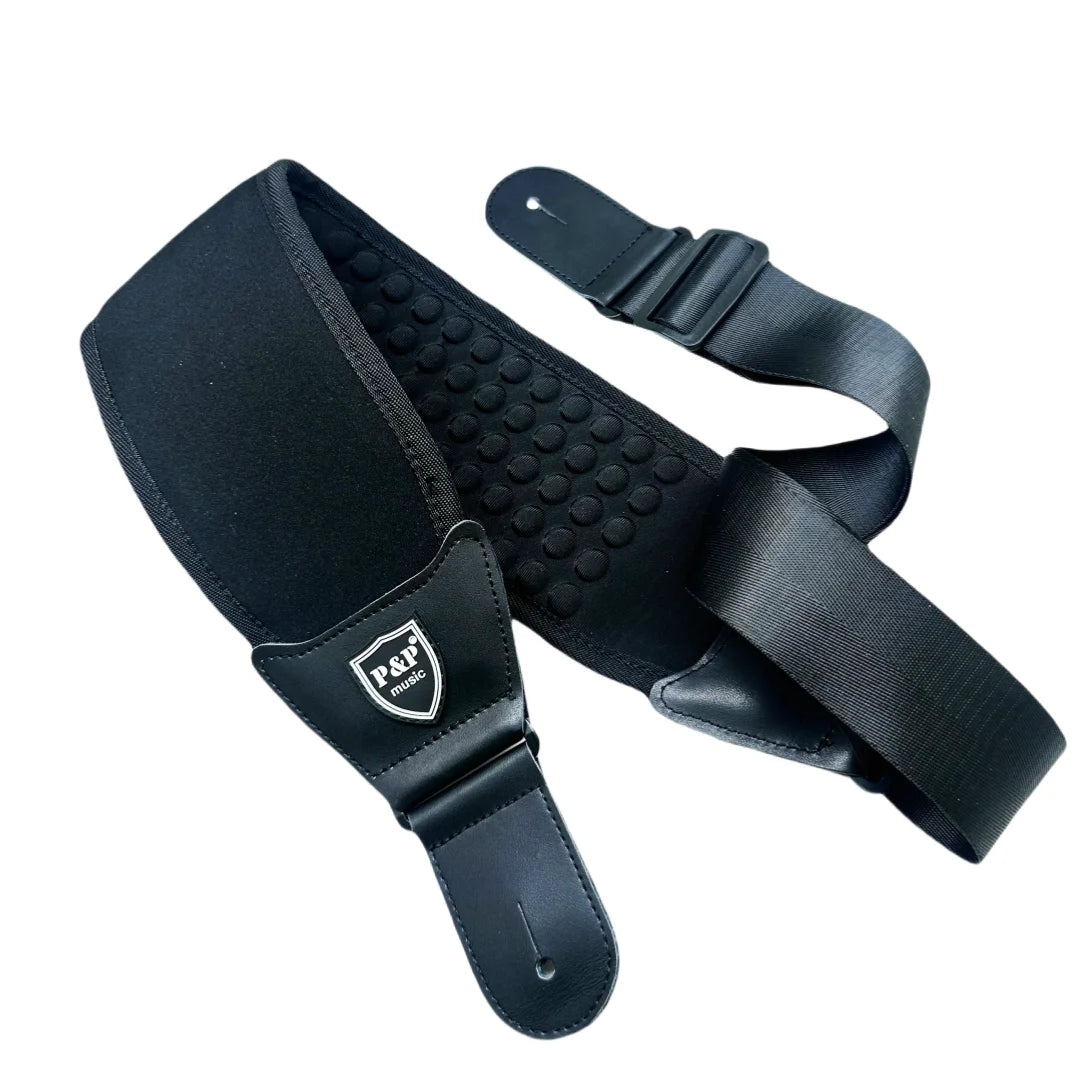 P&P 3D Sponge Guitar Strap – Breathable, Comfortable & Adjustable Padded Strap for Acoustic, Electric Guitars & Bass