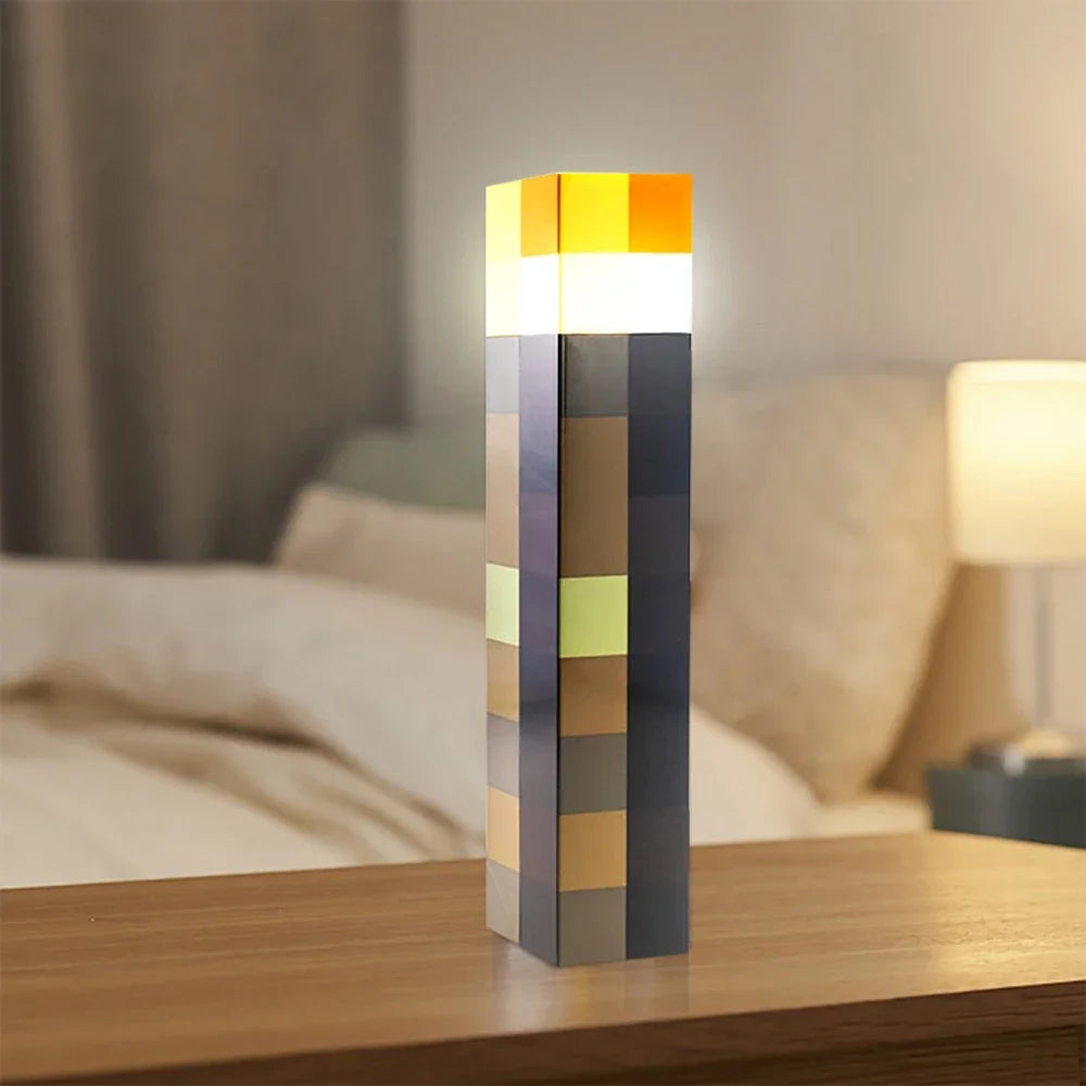 Brownstone Torch LED Night Light – USB Rechargeable Table Lamp for Game Room, Kids, and Festival Decor Gifts
