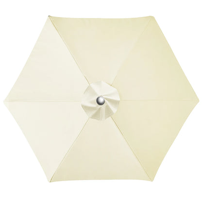Universal 6/8 Rib Patio Umbrella Replacement Canopy – Polyester Sunshade & Rainproof Outdoor Cover Cloth