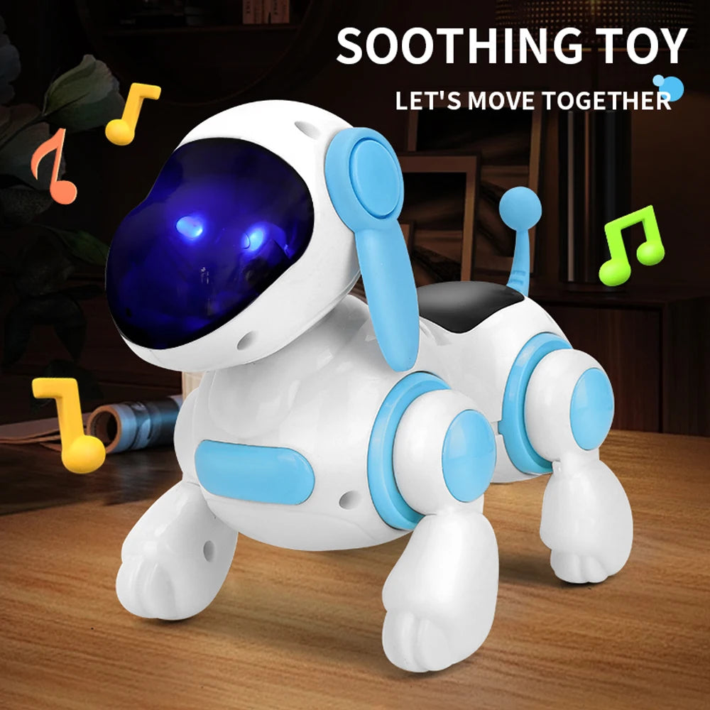 Smart Interactive Robotic Dog Toy - Walking, Singing, Lights & Music Educational Toy for Kids