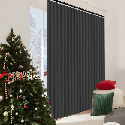 Extra Large Blackout Waterproof Curtain – Thermal Insulated Sliding Door & Shower Drapes for Living Room & Bedroom