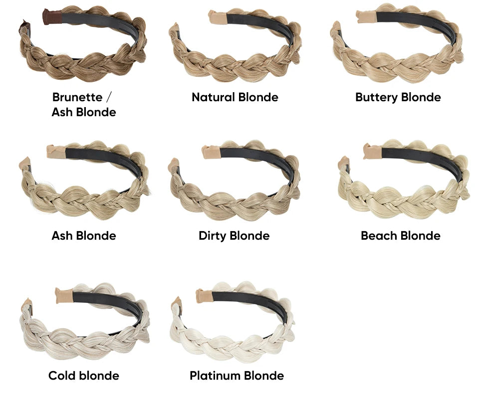 SARLA Synthetic Bohemian Braided Headband – Butterfly Plaited Hairpiece for Women