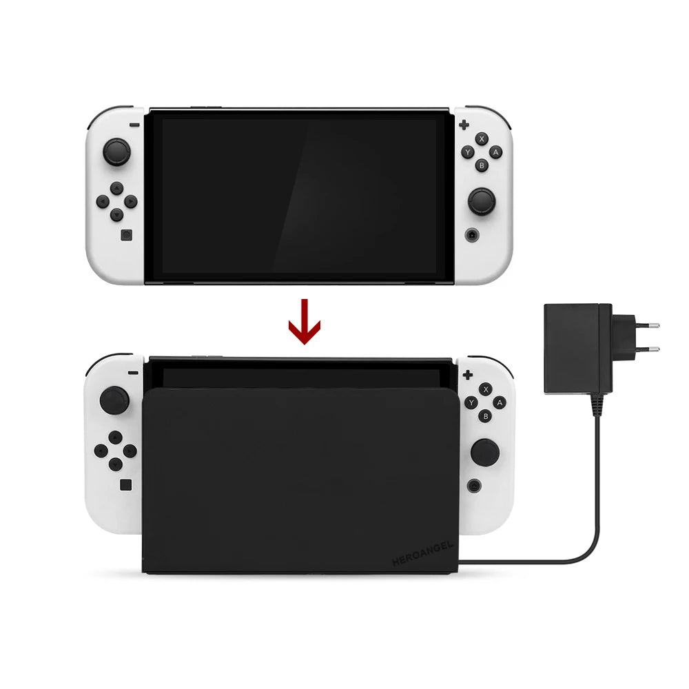 New Charging Dock Adapter for Nintendo Switch OLED – TV Dock Station Stand for Switch OLED Console