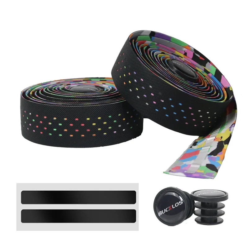 BUCKLOS Road Bike Handlebar Tape – Soft PU EVA Anti-Slip Shock-Absorbing Grip for Gravel and Cycling