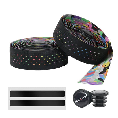 BUCKLOS Road Bike Handlebar Tape – Soft PU EVA Anti-Slip Shock-Absorbing Grip for Gravel and Cycling