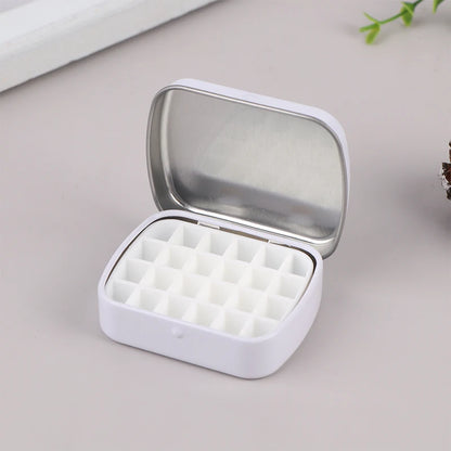Portable Empty Watercolor Tin Box – 12/24 Grid Mini Paint Palette for Travel Painting & Art Supplies