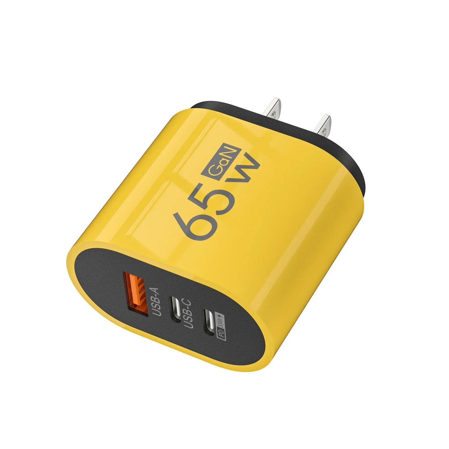 65W GaN Fast Charging USB Type C Wall Charger Adapter for iPhone and Samsung - PD QC3.0 Quick Charge