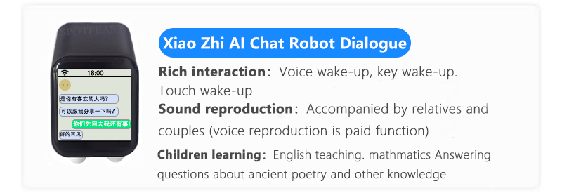 DeepSeek XiaoZhi AI Chat Robot - ESP32-S3 1.54" LCD Development Board with WiFi, Weather Station & Clock Display