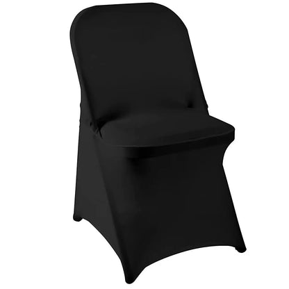 READOR White Spandex Chair Covers – 30/50/100Pcs Stretch Slipcovers for Wedding, Party & Banquet Folding Chairs