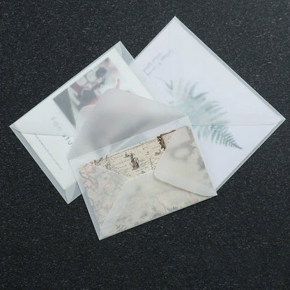 50 Pcs Blank Translucent Envelopes – for Invitations, Postcards, Gift Boxes, Wedding & Business Letters
