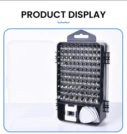 115-in-1 Magnetic Precision Screwdriver Set – Professional Electronics Repair Tools for Laptop, Phone & PC Maintenance