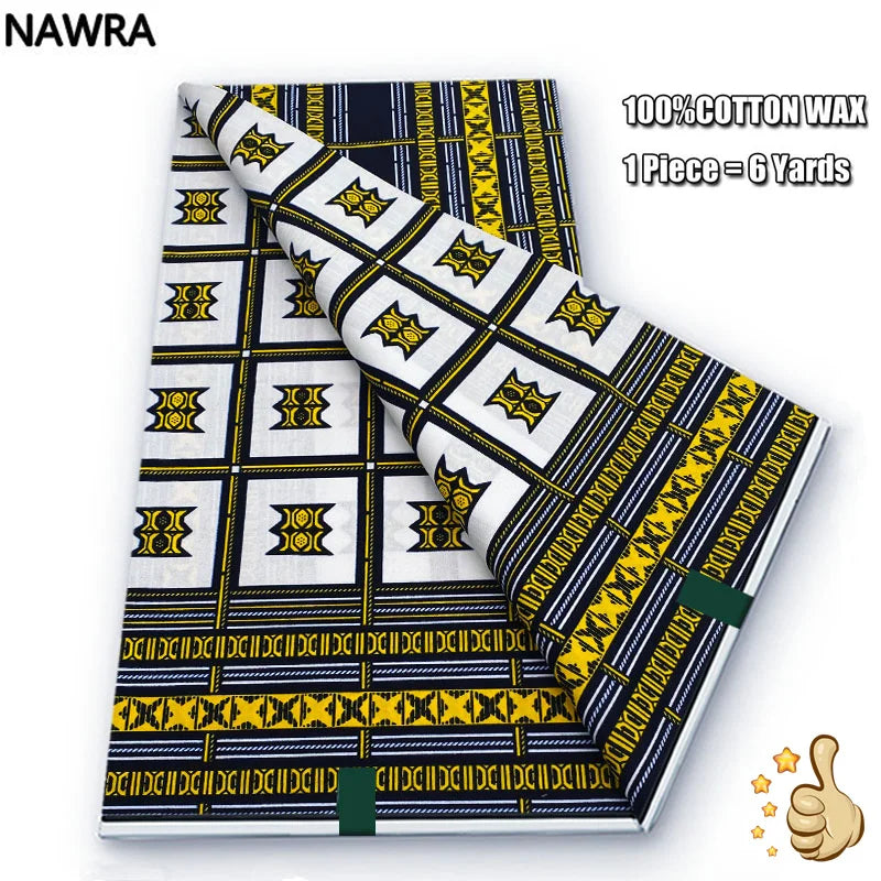 100% Cotton African Wax Print Fabric - High Quality Original Real Wax Ankara Batik Pagne Nigeria Style Sewing Fabric