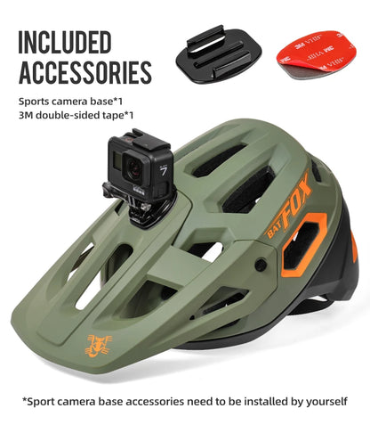 BATFOX MTB Cycling Helmet — Integrally-Molded Mountain Bike Helmet for Speed & Safety