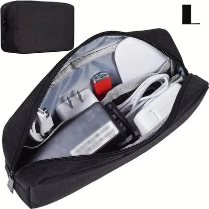 Digital Portable Organizer Case – Travel Storage Bag for Headphones, Chargers, USB Cables & Accessories