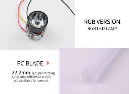 Luke RGB Metal Lightsaber – Laser Sword Kpop Lightstick Flashing Toy Rave Weapon Collectible