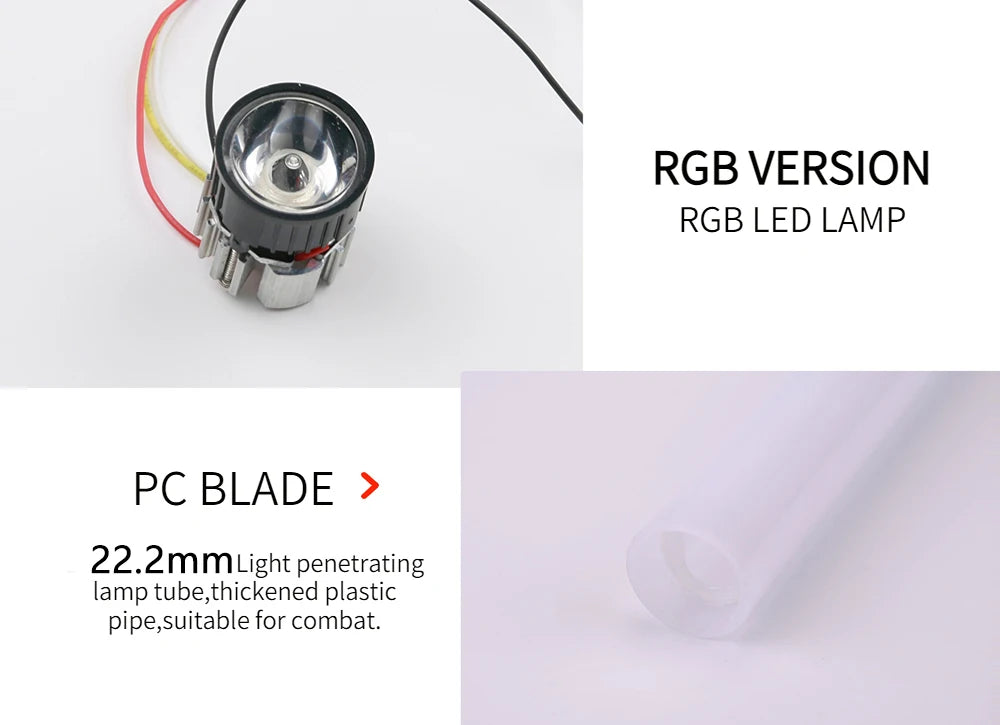 RGB Metal Lightsaber Laser Sword Toy — Rechargeable RGB Light Saber & K-Pop Lightstick
