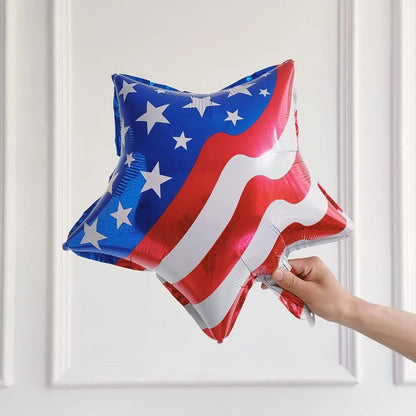 137PCS Independence Day Balloon Set – American Flag Foil & Latex Balloons for July 4th Patriotic Party Decorations
