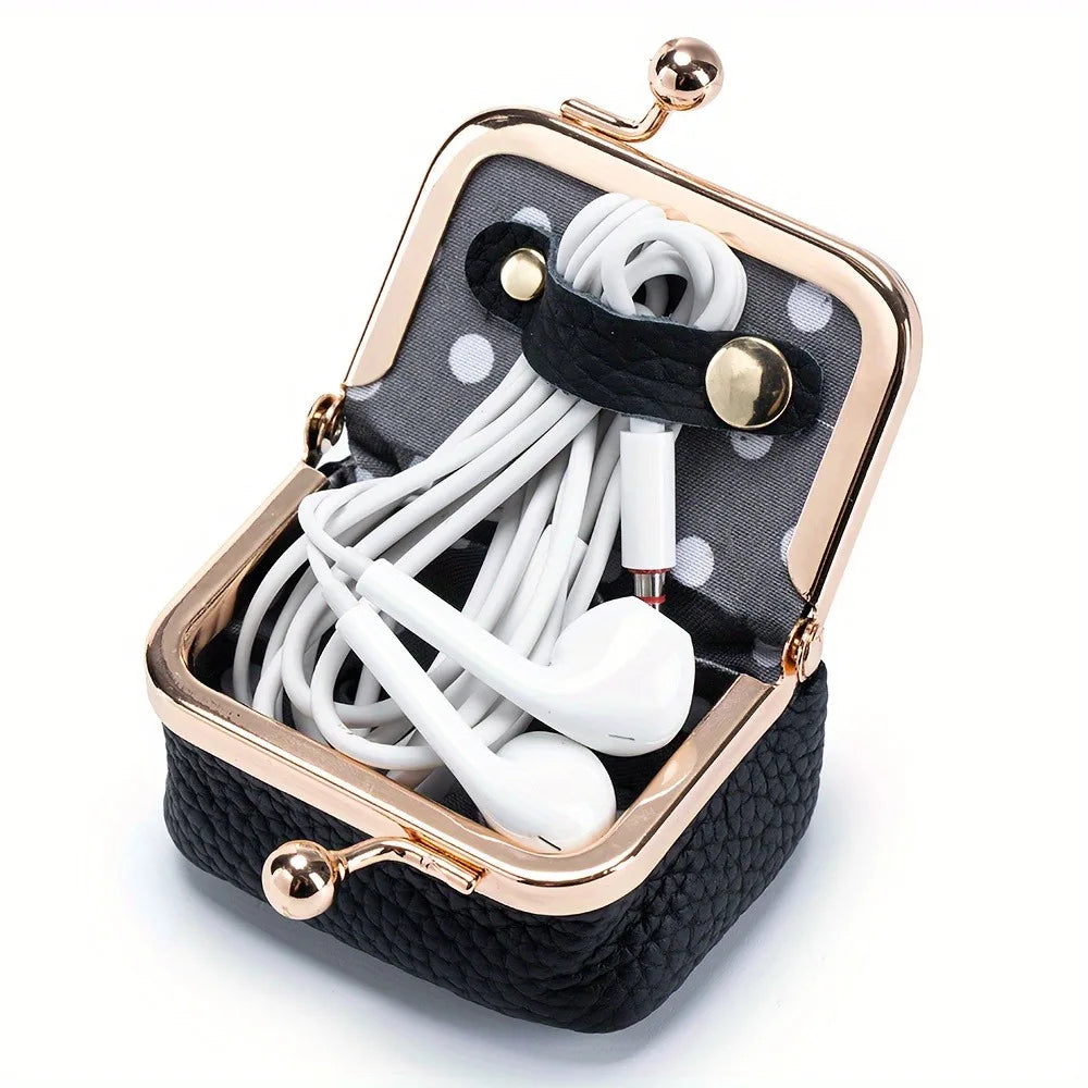 2026 Women's PU Leather Jewelry Box - Mini Ring, Necklace, Earring & Coin Storage Case