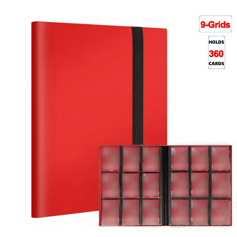 Trading Card Binder - 160/360/480 Capacity Side-Loading PP Card Holder Album for Gaming Cards