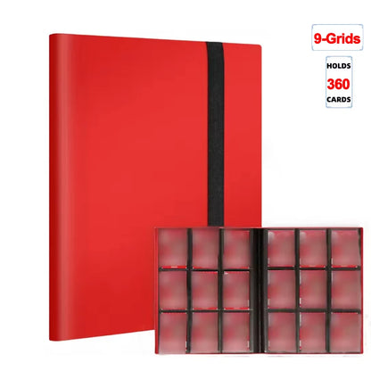 Trading Card Binder - 160/360/480 Capacity Side-Loading PP Card Holder Album for Gaming Cards