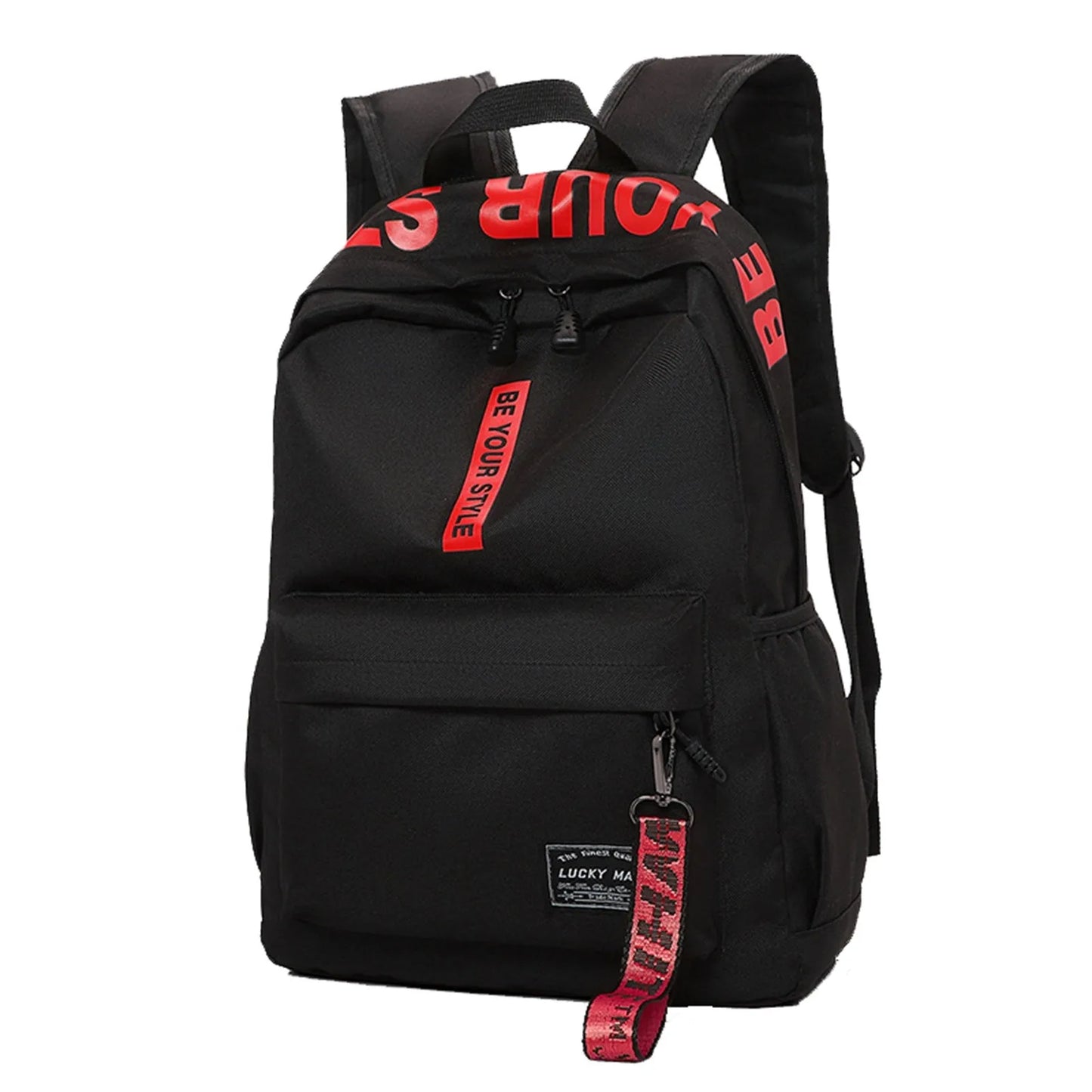 Lightweight Student Backpack – Custom Logo Casual Dual-Shoulder Bag with Arc Straps & Durable Oxford Fabric