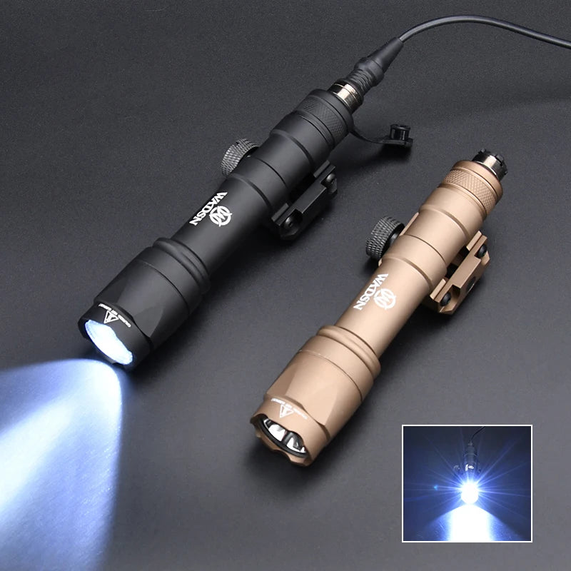 WADSN Airsoft M600C/M600/M300 Tactical Scout Light – AR15 Rifle LED Flashlight, Hunting Spotlight, 20mm Rail Mount