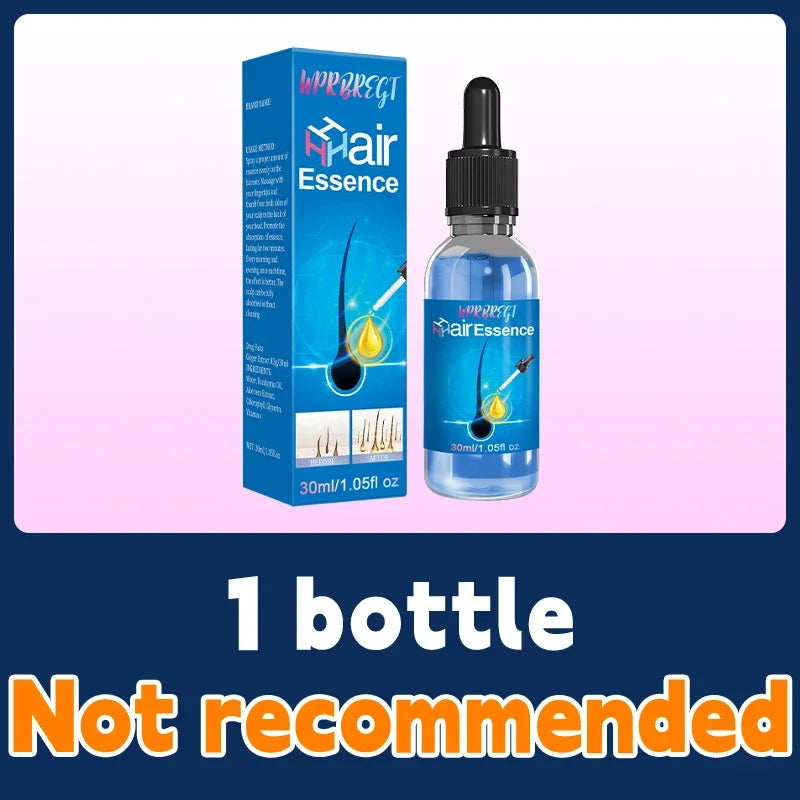 WPRBREGT Blue Hair Growth Serum — Essential Oil for Thicker Hair, Anti-Baldness Treatment
