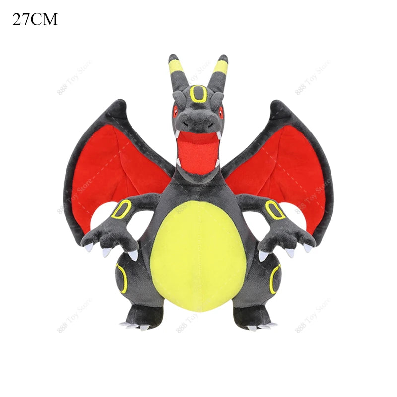 Anime Shiny Pokémon Plush Toys — Charizard, Mega Evolution X, Articuno & Lucario Stuffed Dolls Christmas Gift for Kids