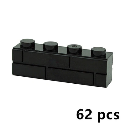 DIY Building Block Wall Figures Bricks - 1x2, 1x3 & 1x4 Small Construction Bricks for Creative Building & Educational Play