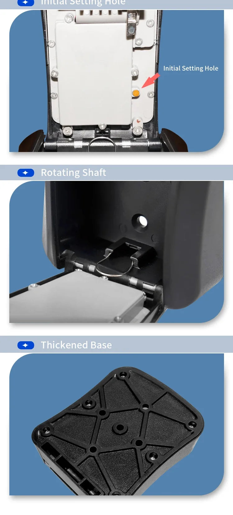 Tuya/TTlock Smart Password Key Box – Outdoor IP65 Waterproof Anti-Theft Wall Mount Security Safe in ABS/Metal
