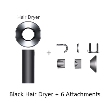 Professional 5-in-1 Ceramic Hairdryer with Diffuser & Nozzles – Powerful 100V Blow Dryer for Salon & Home