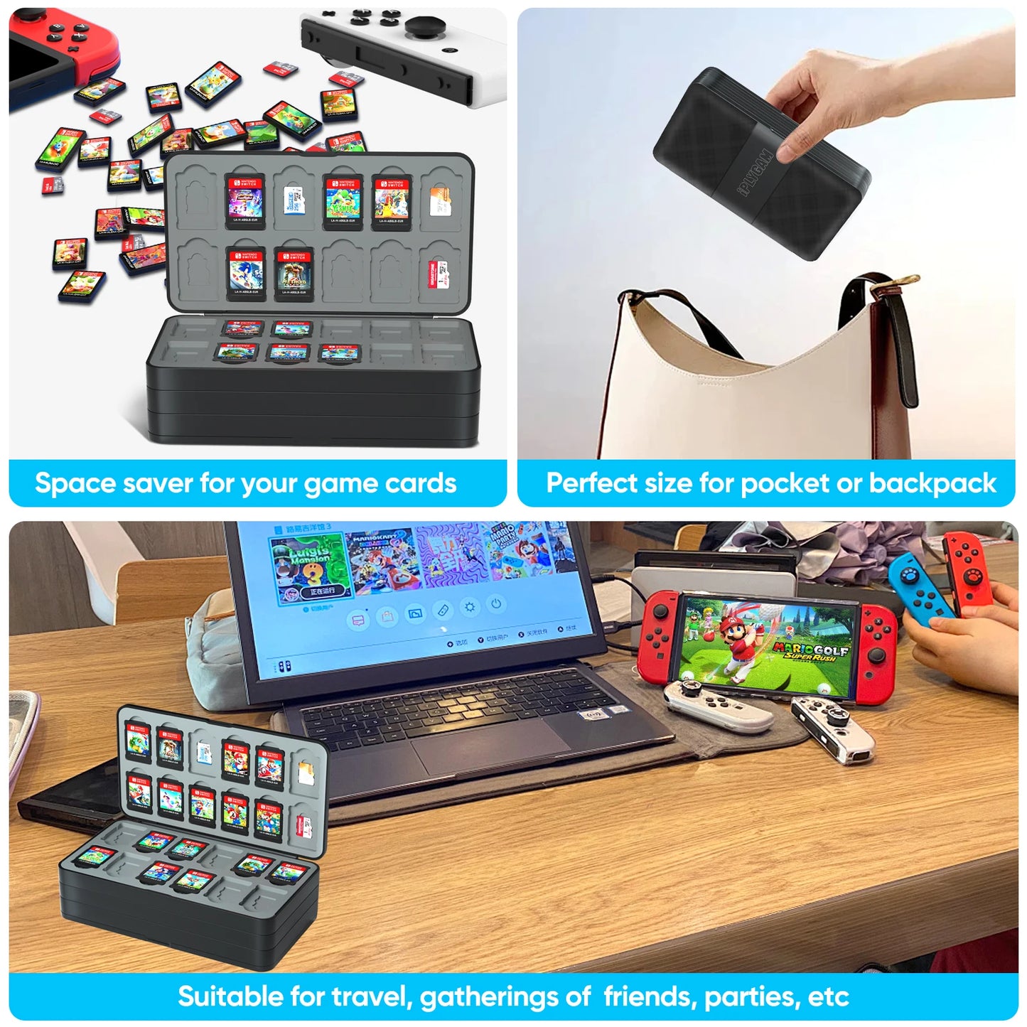 Nintendo Switch Game Card Storage Case – 96/72/48 Slot Holder for Switch, Lite & OLED