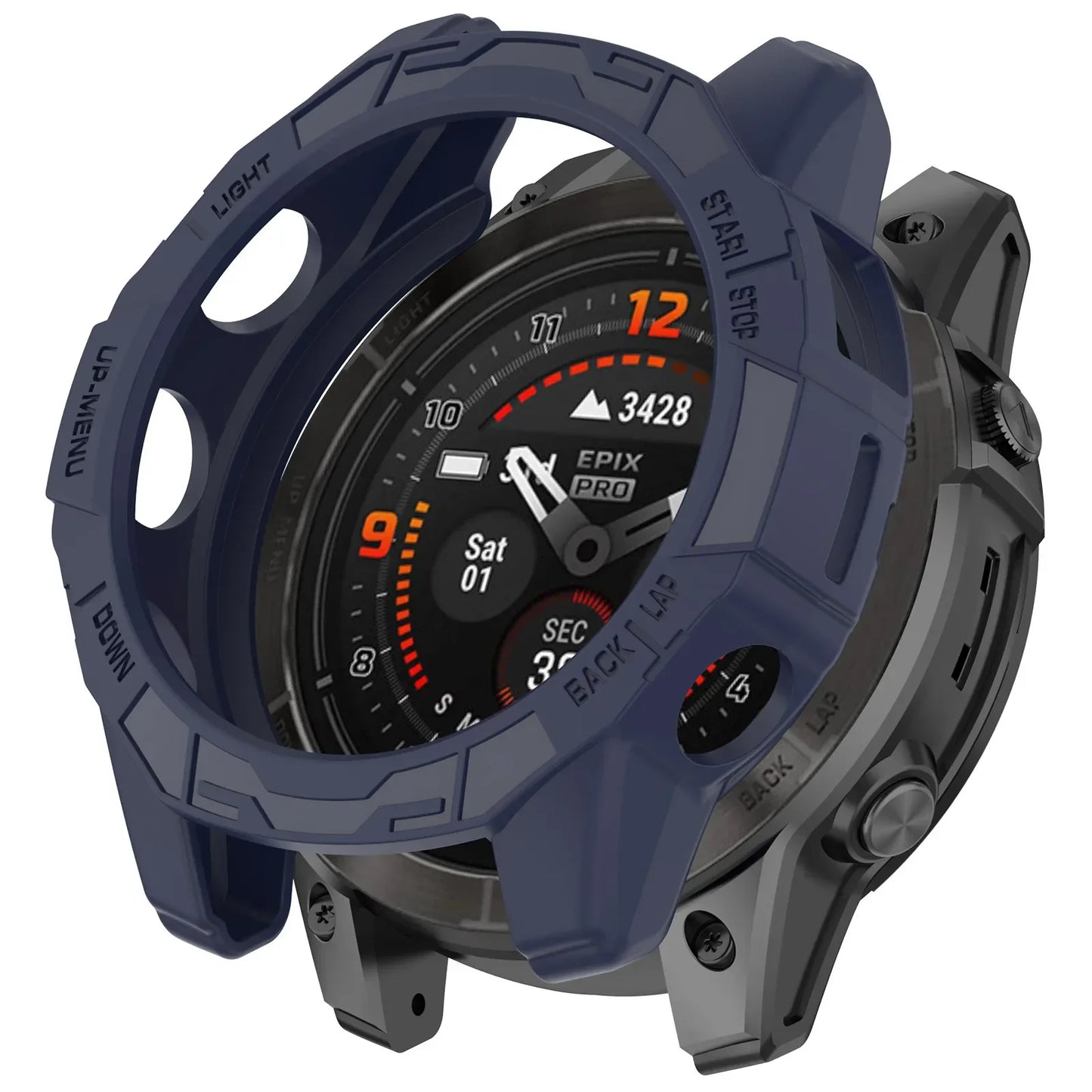 Hollow Protective Silicone Case for Garmin — Bumper Cover for Fenix 7/7S/7X and Epix Pro (42mm, 47mm, 51mm)
