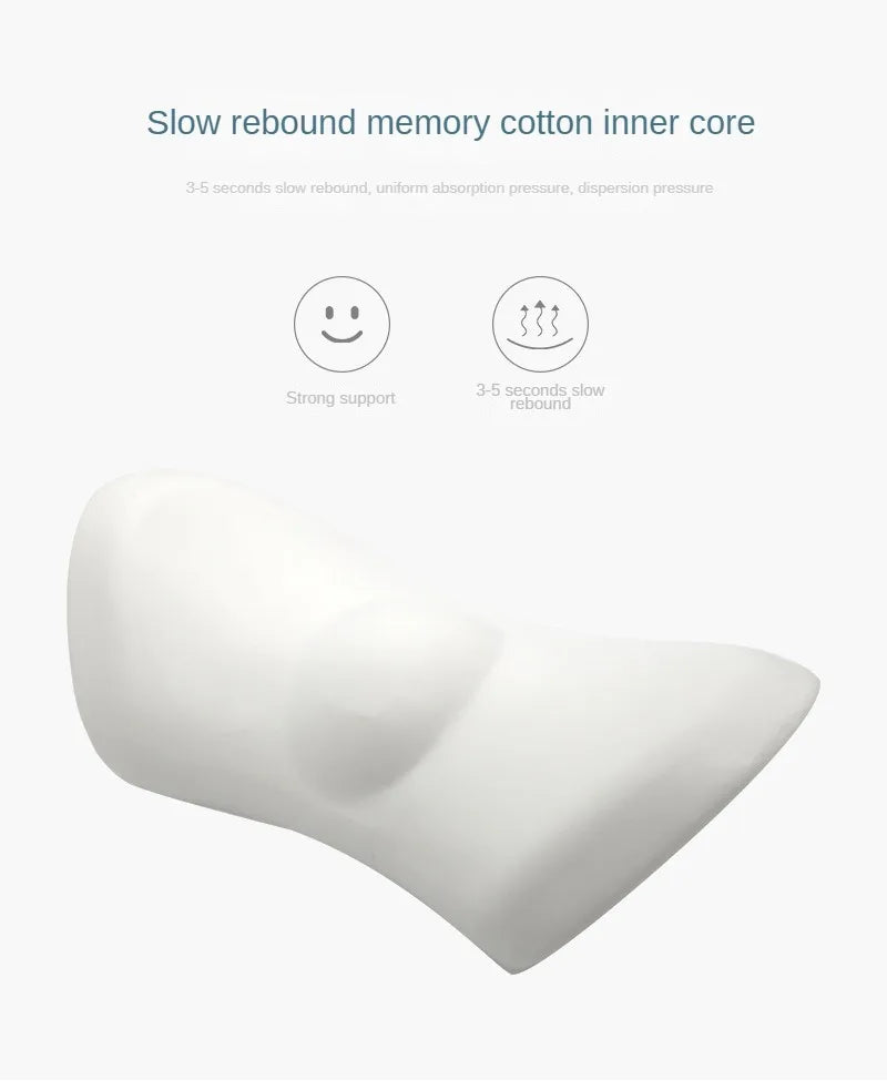 Breathable Memory Foam Cushion – Car Seat, Waist & Lumbar Support Pillow, Bed & Sleeping Interior Accessories